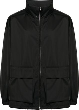 Auralee concealed-hood cargo jacket - men - Polyurethane/Nylon/Polyester - 6 - Black