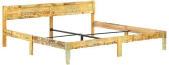 vidaXL Bed Frame without Mattress Solid Reclaimed Wood 200x200cm Vidaxl