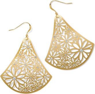 Brighton Womens Trillion French Wire Earrings In Gold