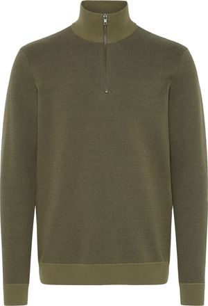 Blend Stehkragenpullover BLEND BHBAAL HALF ZIPP KNIT, Herren, Gr. XXL, olive night, Strick, Obermaterial: 70% Baumwolle, 30% Nylon, unifarben, regular fit h