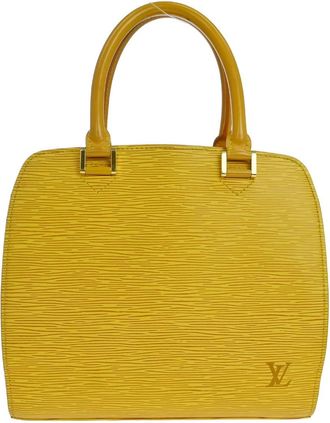 Louis Vuitton Pont Neuf Epi Leather Yellow Leather Handbag (Pre-Owned)