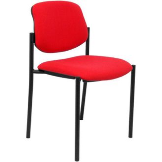 Piqueras y Crespo Silla Fija Styl Bali Rojo Chasis Negro