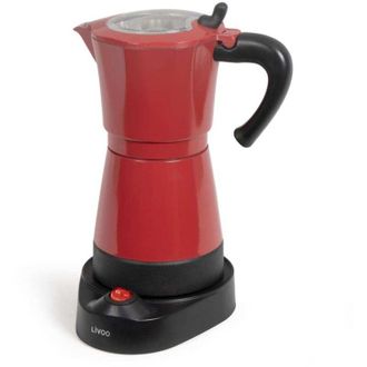 Livoo Caffettiera Elettrica Mokka 0,3 L 480 W Rossa Livoo