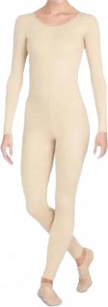 Capezio Long Sleeve Solotard In Nude