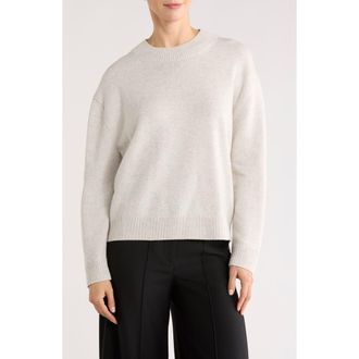 TWP Jack Cashmere Crewneck Sweater in White Heather Grey at Nordstrom Rack, Size X-Large