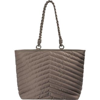 Scalpers Quilted Shopper Bag in Taupe at Nordstrom
