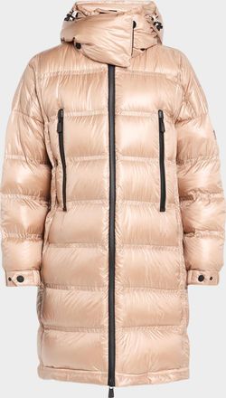 Moncler Rochelairs Hooded Long Down Jacket