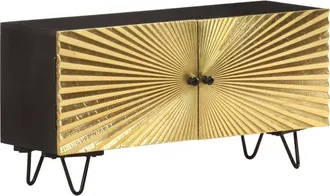 vidaXL Vidaxl - Mueble De Tv De Madera Maciza De Mango 90x30x45 Cm