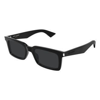 Saint Laurent SL 860 Zonnebril - Heren - Accessoires - Zwart - Maat: 52 MM Nylon