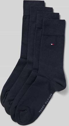 Tommy Hilfiger Strümpfe aus Baumwoll-Mix im 4er-Pack in Marine, Größe 39-42