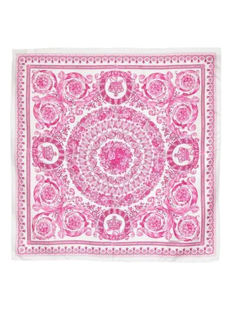 Versace Foulard a fiori - Bianco