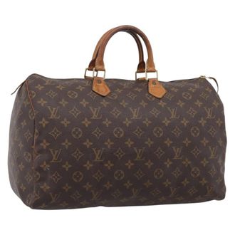 Louis Vuitton Speedy Monogram Canvas Brown Canvas Handbag (Pre-Owned)