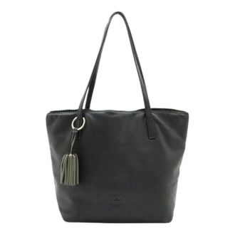 Loewe Pre-owned Tote Bag - Dames - Vintage Shopper - Zwart - ONE Size - Leer - Vintage