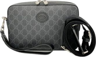 Gucci Pre-owned Cross Body Bags, male, Black, Size: ONE SIZE Pre-owned Clutch Bag