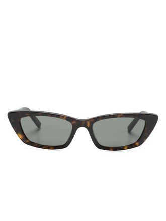 Saint Laurent Eyewear Occhiali da sole cat-eye - Marrone