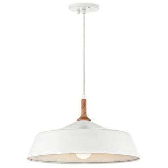 Loops 1 Bulb Ceiling Pendant Light Fitting White LED E27 100W Bulb
