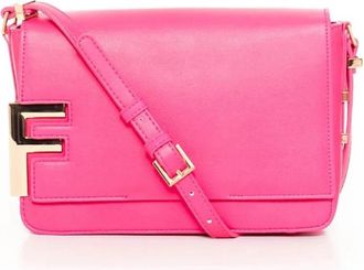 Fracomina Paarse Schoudertas met Verstelbare Band - Dames - Schoudertassen - Roze - ONE Size - Polyester - Tassen