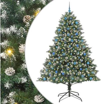 vidaXL &Aacute;rbol De Navidad Artificial Verde 240 Cm Pvc, Pl&aacute;stico Y Acero Vidaxl