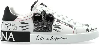 Dolce & Gabbana Sneakers Bianco, Nero-Uomo