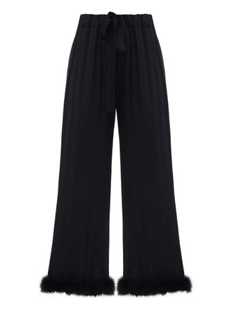 Sleeper Bisou Bisou feather trousers - Zwart