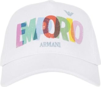 Emporio Armani Witte Hoeden & Beanies Stijlvol - Dames - Petten - Wit - ONE Size - Accessoires