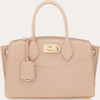 Ferragamo Women New Ferragamo Studio soft bag (M) Pink