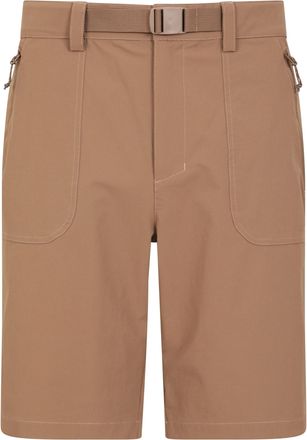 Mountain Warehouse Heren Grassland Korte Broek met Riem (Donker Beige)