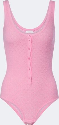 Eres Gourmandise pointelle wool-blend bodysuit