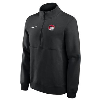 Nike Winston-Salem State Rams Club Nike Mens College Fleece Half-Zip Top in Black | M34407WISA26-BLK