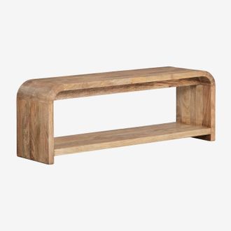 Sklum Mueble Tv 120x35 Cm En Madera De Mango Shelby Sklum