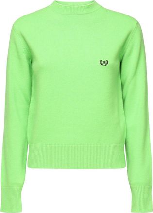 Balenciaga Bb Logo Embroidered Knitted Jumper