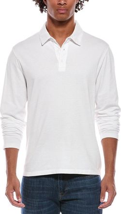 Vince White Birdseye Wool-Blend Crewneck Sweatshirt