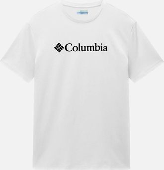 Columbia Mens Columbia Basic Large Chest Logo T-Shirt - White - Size: 42