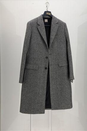 Dior Mens Coat Wool Grey Fleece