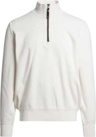 Parajumpers Scoe Trucker-Neck Jumper - Heren - Sweatshirts - Wit - S - Katoen - Hoodies & sweatvesten