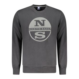 North Sails Sweatshirts, male, Black, Size: 2XL Long-sleeved Sweatshirt