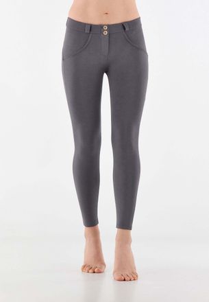 Freddy Leggings FREDDY Leggings WRUP4RC001ORG, Damen, Gr. L, EURO, grau (pewter), Obermaterial: 81% Baumwolle CO. 19% Elasthan EL., Hosen Leggings
