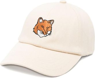 Maison Kitsun&eacute; Ivory Logo Baseball Hat