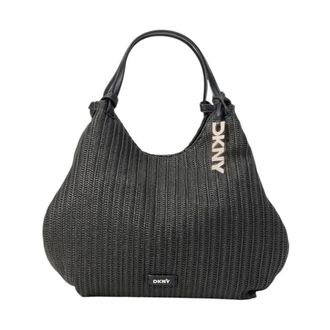 DKNY Tote Bags, female, Black, Size: ONE SIZE Handbags
