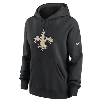 Nike New Orleans Saints Club Nike Womens NFL Pullover Hoodie in Black | 00Z500A7W-LT3