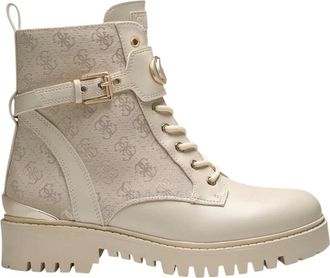 Guess Schoenen, Dames, Beige, 39 EU, Polyester, Olanna 2 Enkellaarsjes