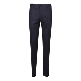Pantaloni Torino Chinos, male, Blue, M, Slim Flat Front Pant