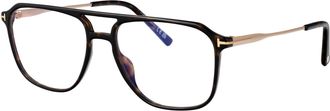 Tom Ford FT5665-B Injected Havana Eyeglasses - Havana