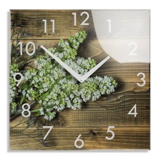 OEM Reloj De Pared Moderno Para El Sal&oacute;n Ramilletes De Lilas
