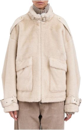 S.W.O.R.D 6.6.44 S.w.o.r.d 6.6.44, Jassen, Dames, Beige, M, Faux Fur & Shearling Jassen