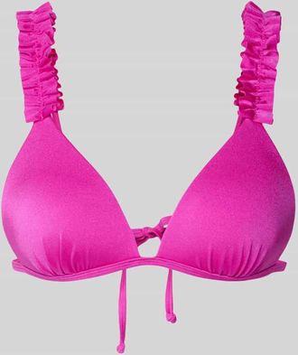 Lascana Bikini-Oberteil mit R&uuml;schenbesatz Modell Liora in Pink, Gr&ouml;&szlig;e 40CD