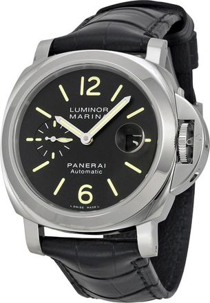Officine Panerai Pre-owned Panerai Luminor Marina Black Dial Mens Watch PAM00104