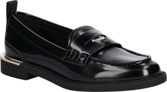 DKNY Schoenen > Platte schoenen > Instappers - Dames - Loafers - Zwart - 40 EU - Leer - Schoenen