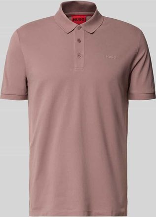 HUGO BOSS Regular Fit Poloshirt aus reiner Baumwolle Modell DONOS222 in Taupe, Größe XXL