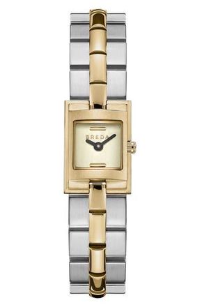 Breda Relic Square Bracelet Watch, 16mm in Two Tone at Nordstrom Rack